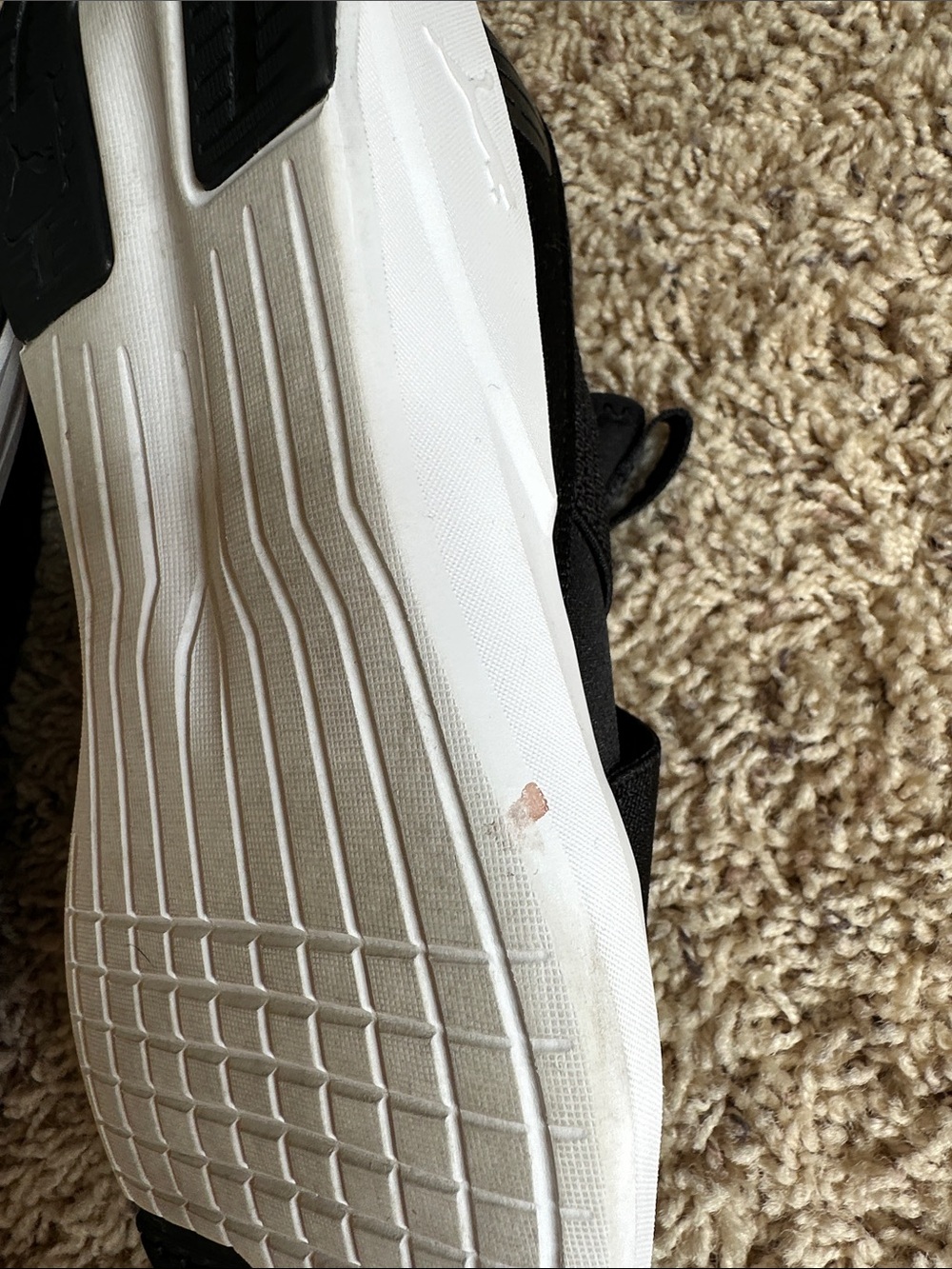 Puma Black Slip-On Women's Athletic Sneakers with White Sole - Picture 7 of 8
